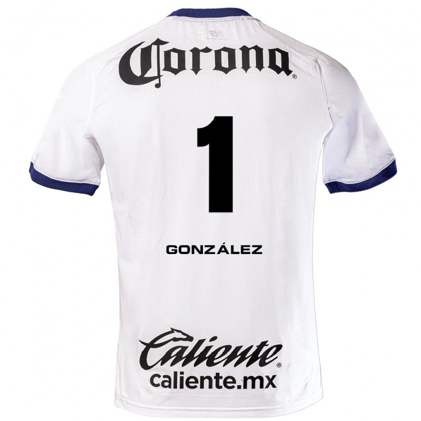 Danxen Dame Hugo González #1 Hvit Blå Svart Bortetrøye Drakt Trøye 2026/27 Skjorter T-Skjorte