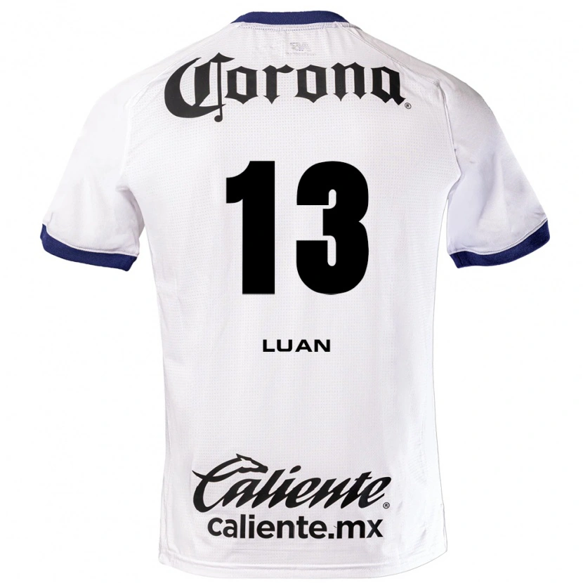Danxen Dame Luan Garcia Teixeira #13 Hvit Blå Svart Bortetrøye Drakt Trøye 2026/27 Skjorter T-Skjorte
