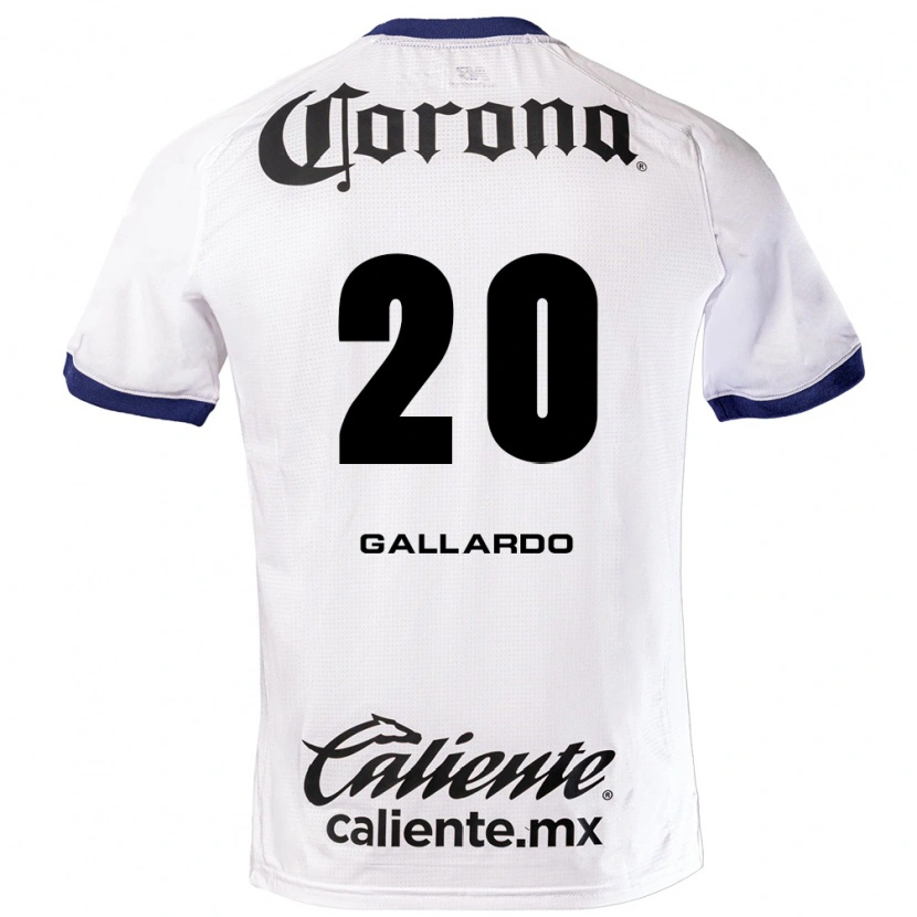 Danxen Dame Jesús Gallardo #20 Hvit Blå Svart Bortetrøye Drakt Trøye 2026/27 Skjorter T-Skjorte