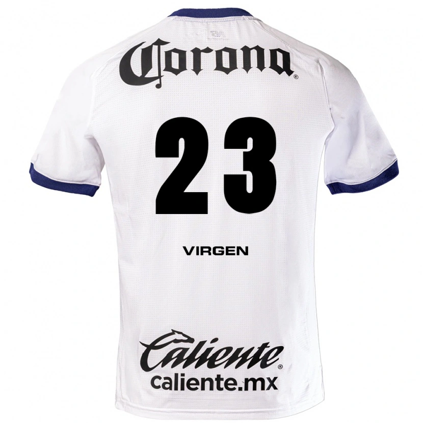 Danxen Dame Oswaldo Virgen #23 Hvit Blå Svart Bortetrøye Drakt Trøye 2026/27 Skjorter T-Skjorte