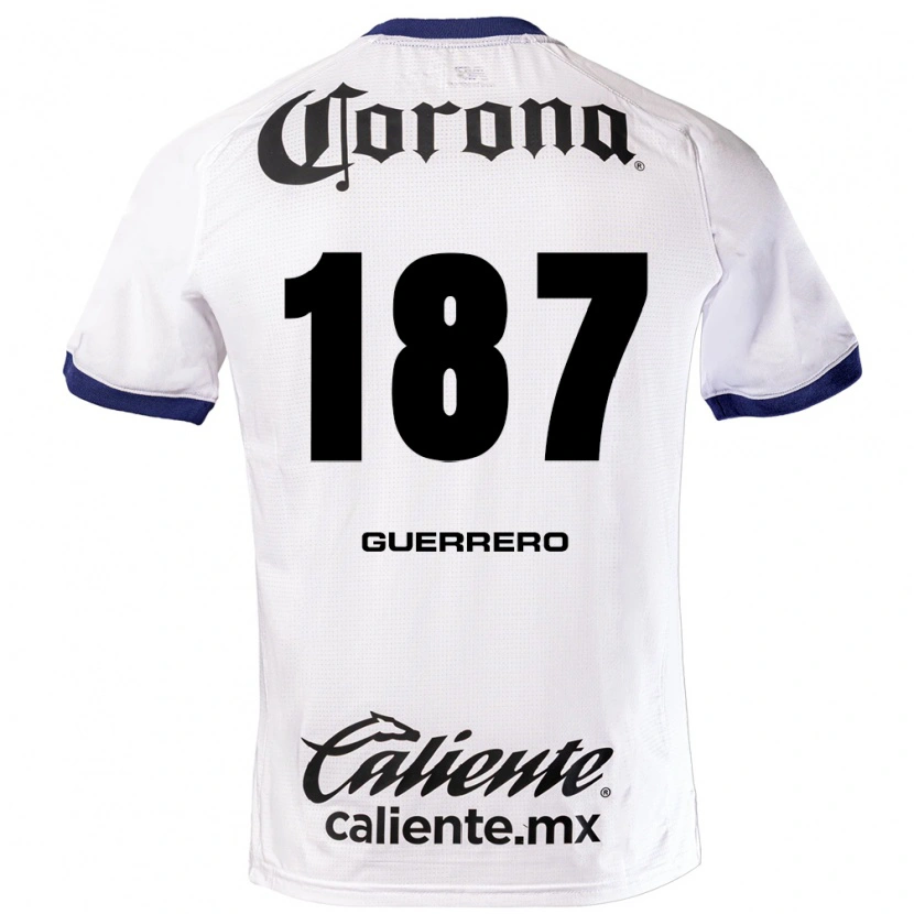 Danxen Dame Dominic Guerrero #187 Hvit Blå Svart Bortetrøye Drakt Trøye 2026/27 Skjorter T-Skjorte