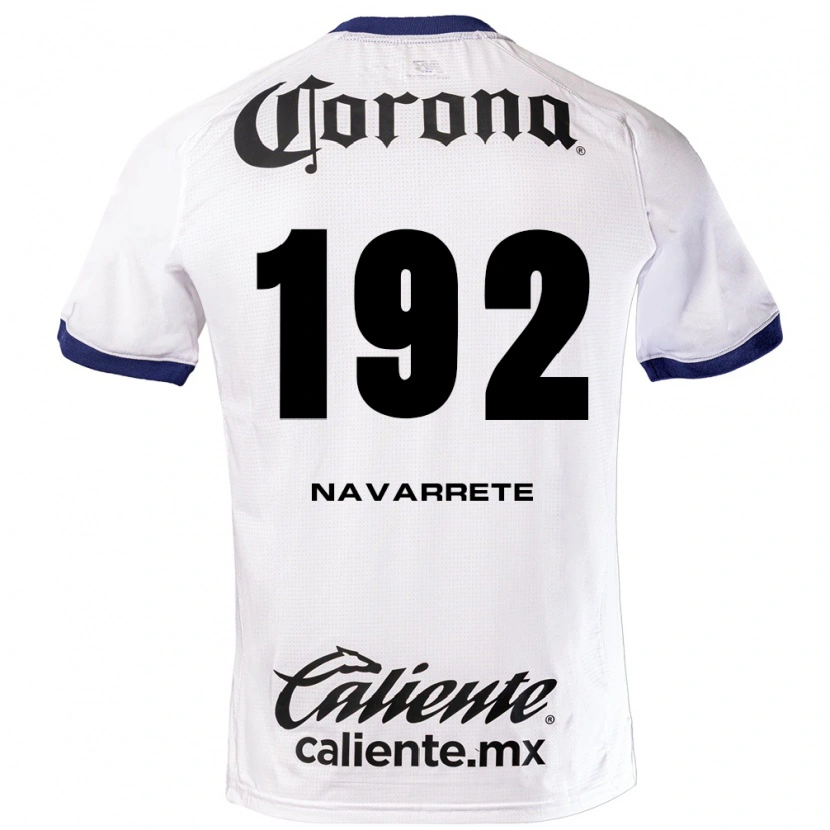 Danxen Dame Luis Navarrete #192 Hvit Blå Svart Bortetrøye Drakt Trøye 2026/27 Skjorter T-Skjorte