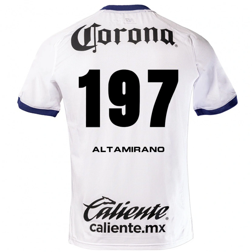 Danxen Dame Óscar Altamirano #197 Hvit Blå Svart Bortetrøye Drakt Trøye 2026/27 Skjorter T-Skjorte