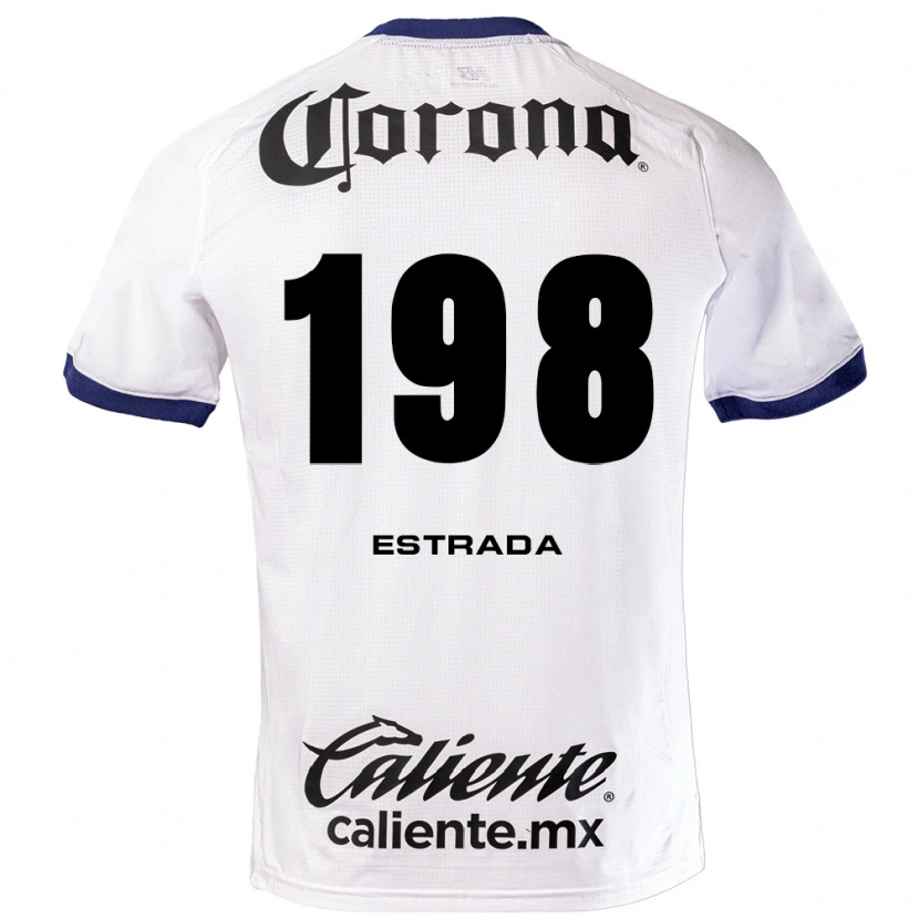 Danxen Dame José Estrada #198 Hvit Blå Svart Bortetrøye Drakt Trøye 2026/27 Skjorter T-Skjorte