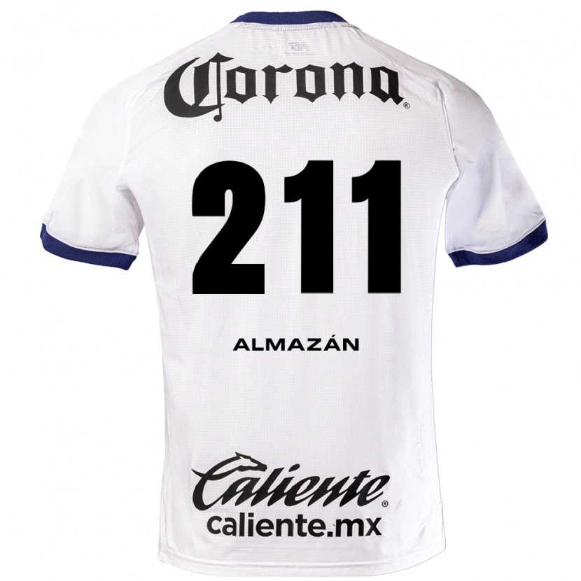 Danxen Dame Fernando Almazán #211 Hvit Blå Svart Bortetrøye Drakt Trøye 2026/27 Skjorter T-Skjorte
