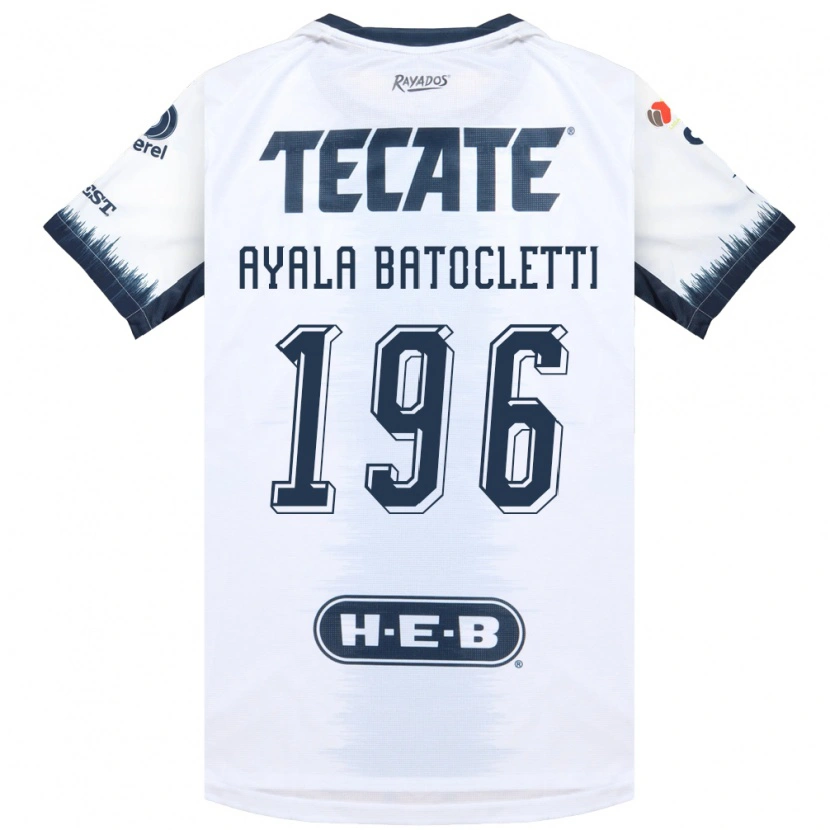 Danxen Dame Nahuel Ayala Batocletti #196 Hvit Blekksvart Rød Bortetrøye Drakt Trøye 2026/27 Skjorter T-Skjorte
