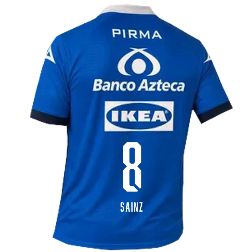 Danxen Dame María Sainz #8 Blå Hvit Bortetrøye Drakt Trøye 2026/27 Skjorter T-Skjorte