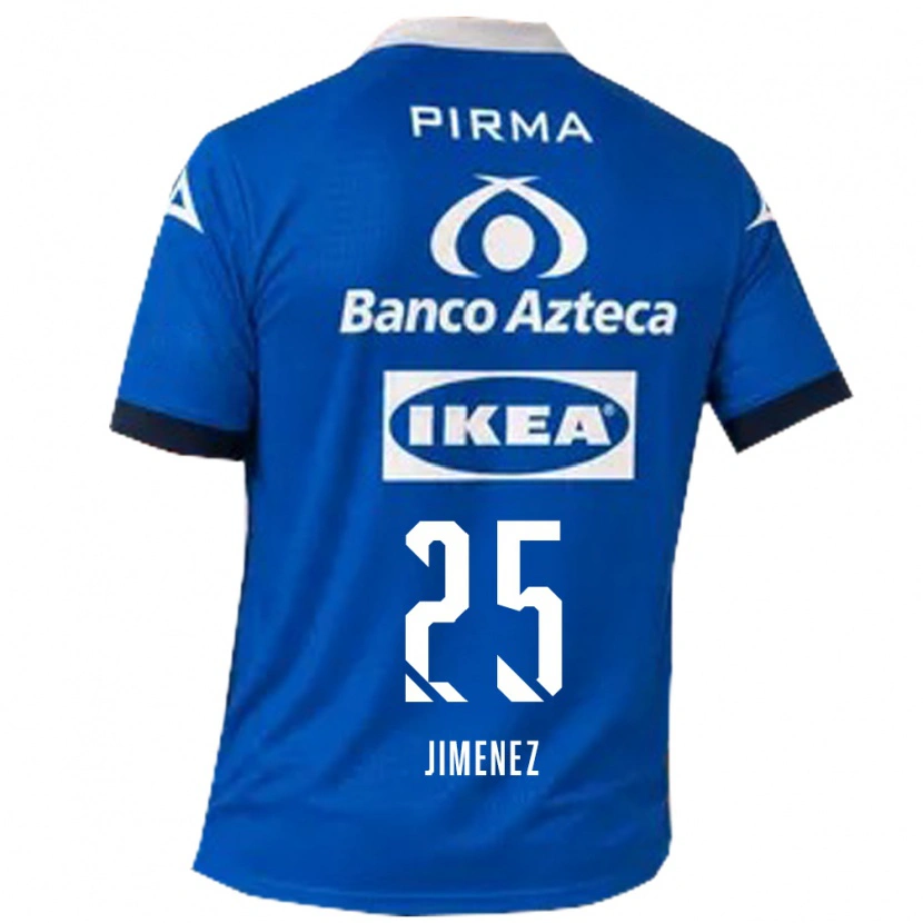 Danxen Dame Miguel Jiménez #25 Blå Hvit Bortetrøye Drakt Trøye 2026/27 Skjorter T-Skjorte
