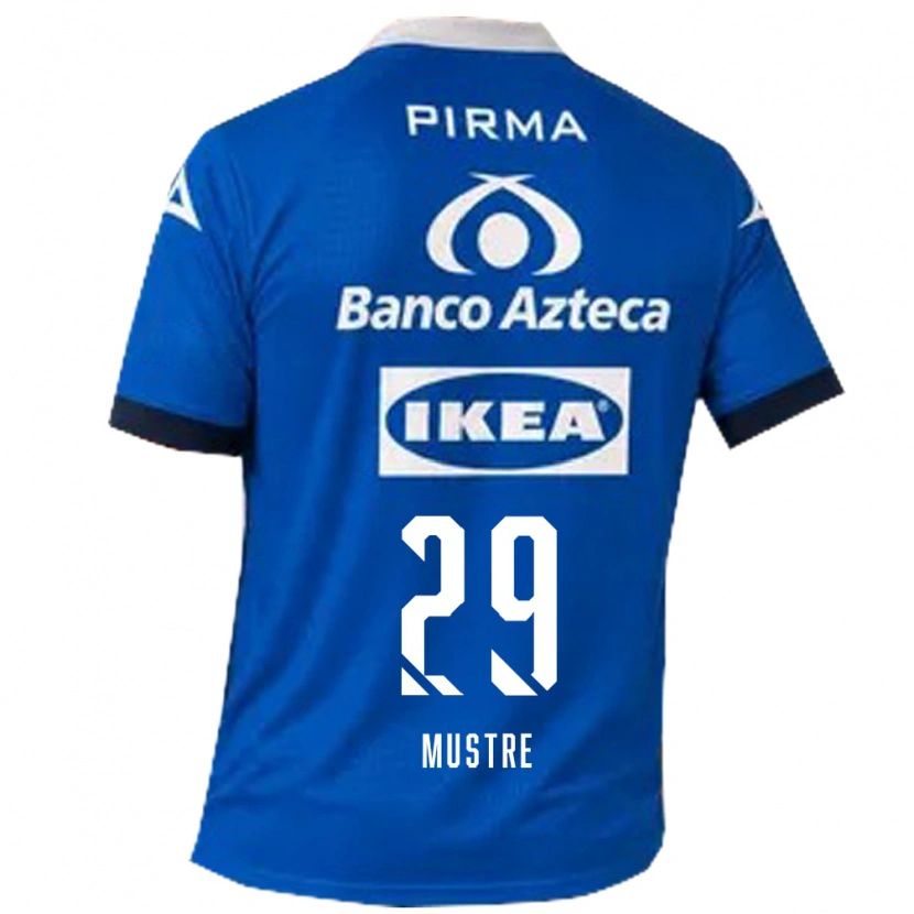 Danxen Dame Eduardo Mustre #29 Blå Hvit Bortetrøye Drakt Trøye 2026/27 Skjorter T-Skjorte