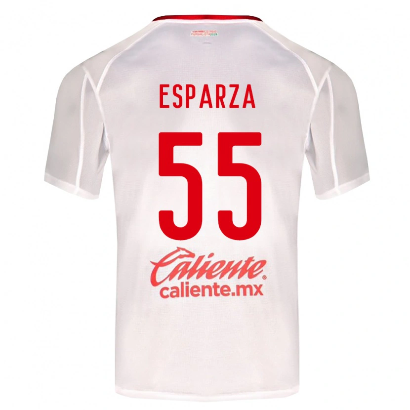 Danxen Dame Sebastián Esparza #55 Hvit Grønn Rød Bortetrøye Drakt Trøye 2026/27 Skjorter T-Skjorte