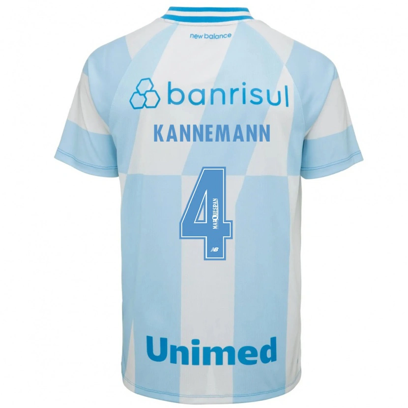 Danxen Dame Walter Kannemann #4 Lyseblå Hvit Bortetrøye Drakt Trøye 2026/27 Skjorter T-Skjorte
