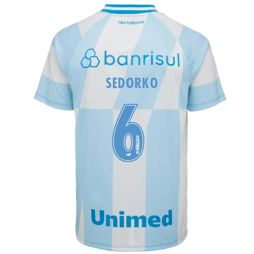 Danxen Dame Gabriel Sedorko #6 Lyseblå Hvit Bortetrøye Drakt Trøye 2026/27 Skjorter T-Skjorte