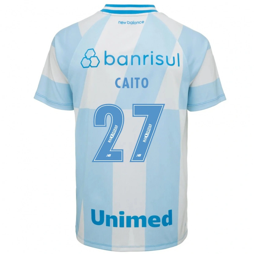 Danxen Dame Diego Caito #27 Lyseblå Hvit Bortetrøye Drakt Trøye 2026/27 Skjorter T-Skjorte