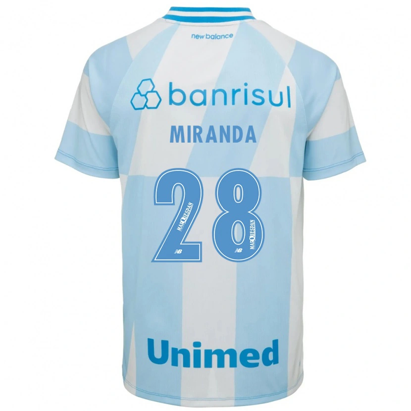 Danxen Dame Paulo Miranda #28 Lyseblå Hvit Bortetrøye Drakt Trøye 2026/27 Skjorter T-Skjorte