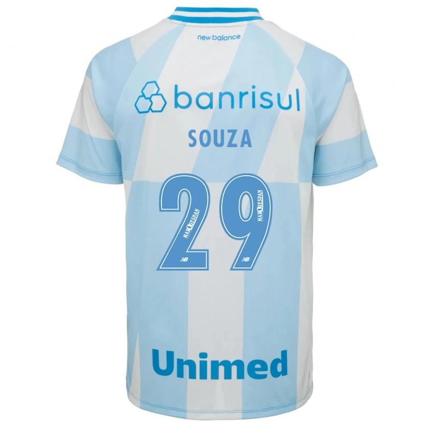 Danxen Dame Diego Souza #29 Lyseblå Hvit Bortetrøye Drakt Trøye 2026/27 Skjorter T-Skjorte