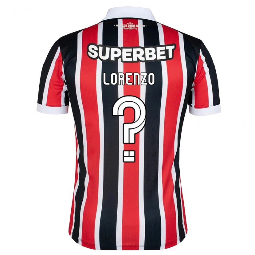 Danxen Dame Lorenzo #0 Rød Hvit Svart Bortetrøye Drakt Trøye 2026/27 Skjorter T-Skjorte