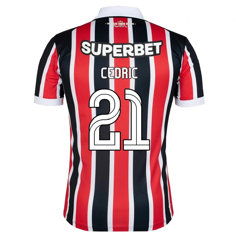 Danxen Dame Cédric Soares #21 Rød Hvit Svart Bortetrøye Drakt Trøye 2026/27 Skjorter T-Skjorte