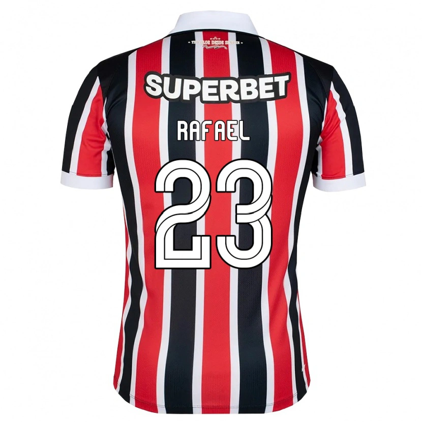 Danxen Dame Rafael Pires Monteiro #23 Rød Hvit Svart Bortetrøye Drakt Trøye 2026/27 Skjorter T-Skjorte