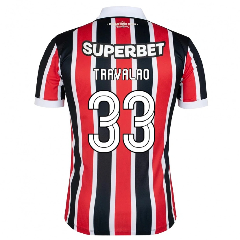 Danxen Dame Rafa Travalão #33 Rød Hvit Svart Bortetrøye Drakt Trøye 2026/27 Skjorter T-Skjorte