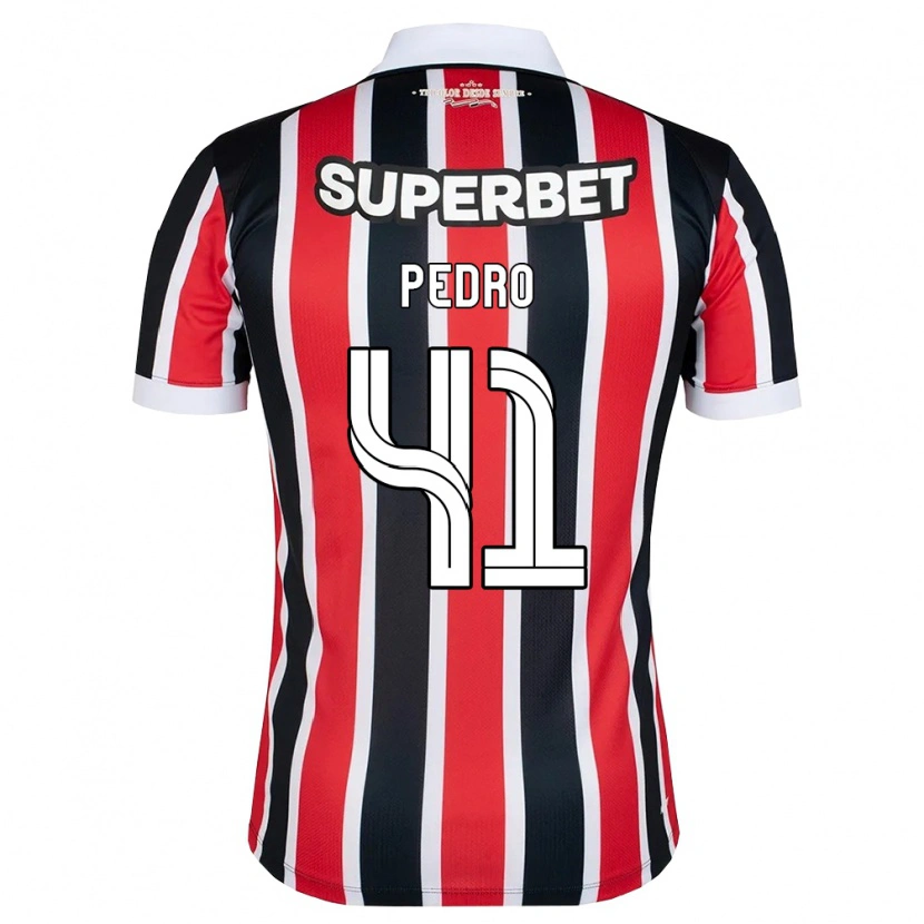 Danxen Dame João Pedro #41 Rød Hvit Svart Bortetrøye Drakt Trøye 2026/27 Skjorter T-Skjorte