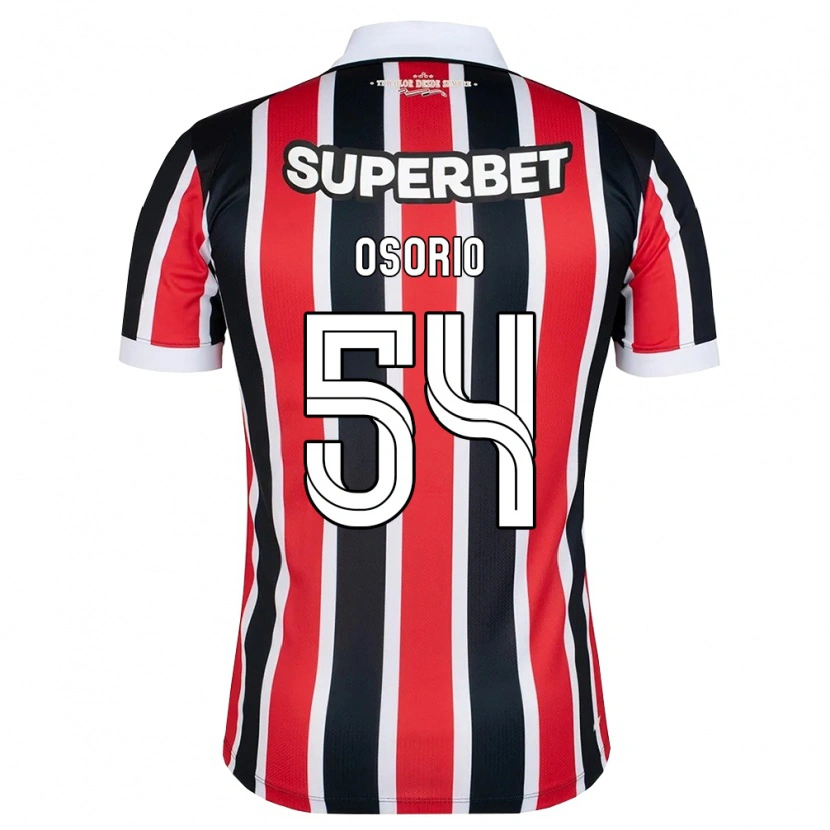 Danxen Dame Luis Osorio #54 Rød Hvit Svart Bortetrøye Drakt Trøye 2026/27 Skjorter T-Skjorte