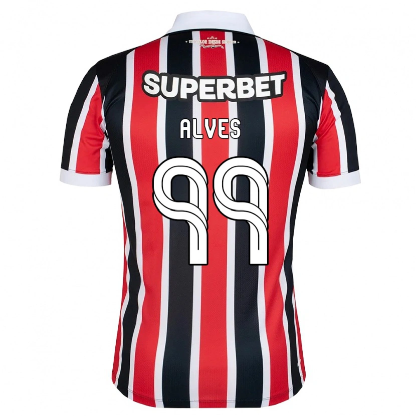 Danxen Dame Letícia Alves #99 Rød Hvit Svart Bortetrøye Drakt Trøye 2026/27 Skjorter T-Skjorte