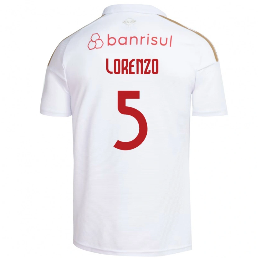 Danxen Dame Lorenzo Farias Vaghetti #5 Hvit Rød Bortetrøye Drakt Trøye 2026/27 Skjorter T-Skjorte