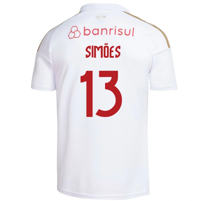 Danxen Dame Arthur Simões #13 Hvit Rød Bortetrøye Drakt Trøye 2026/27 Skjorter T-Skjorte