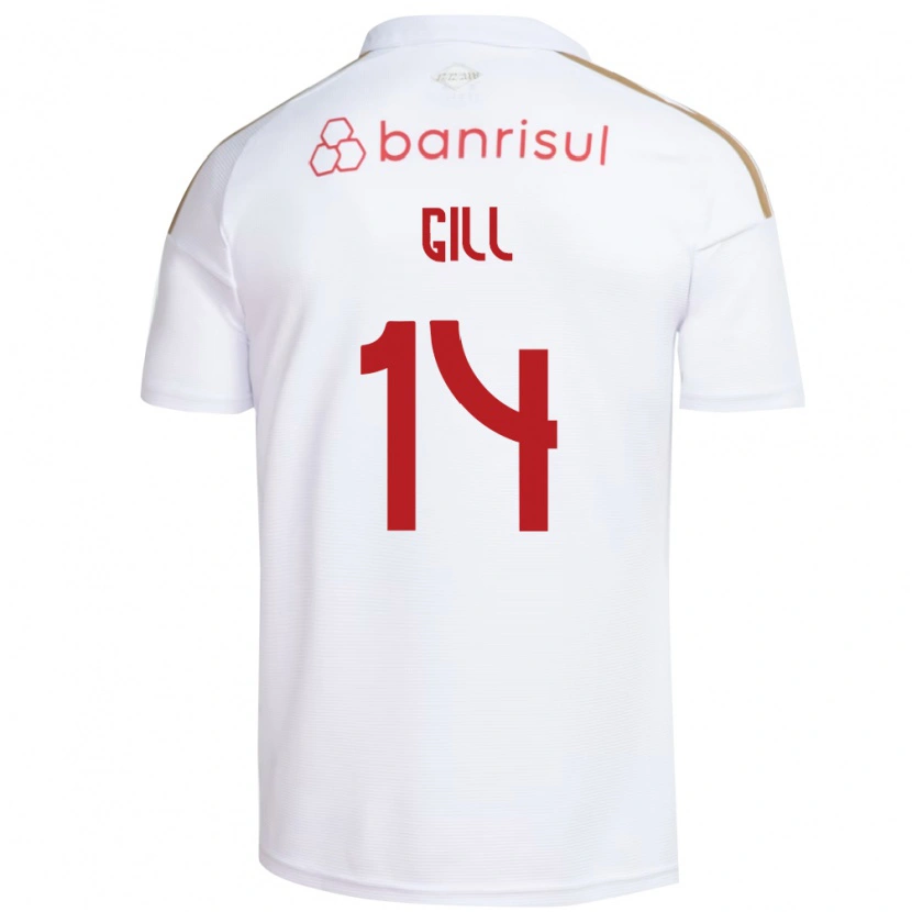 Danxen Dame Antonio Gill #14 Hvit Rød Bortetrøye Drakt Trøye 2026/27 Skjorter T-Skjorte