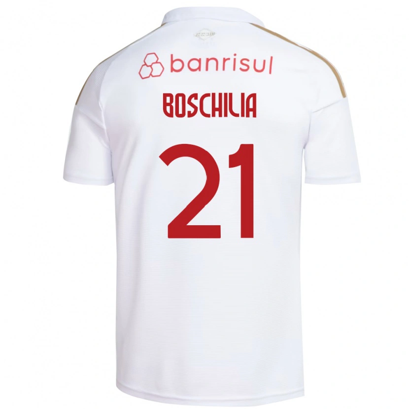Danxen Dame Gabriel Boschilia #21 Hvit Rød Bortetrøye Drakt Trøye 2026/27 Skjorter T-Skjorte