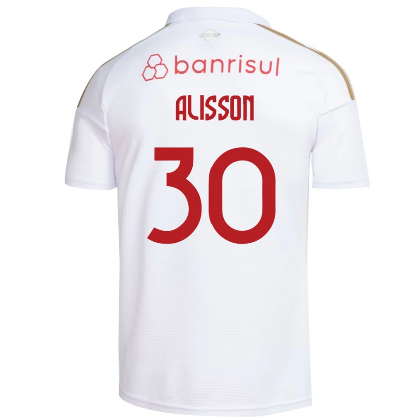 Danxen Dame Alisson Rodrigues De Melo #30 Hvit Rød Bortetrøye Drakt Trøye 2026/27 Skjorter T-Skjorte