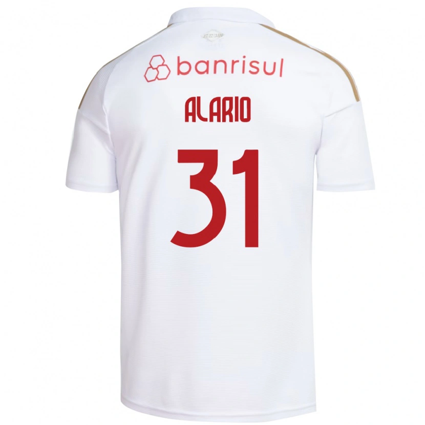 Danxen Dame Lucas Alario #31 Hvit Rød Bortetrøye Drakt Trøye 2026/27 Skjorter T-Skjorte