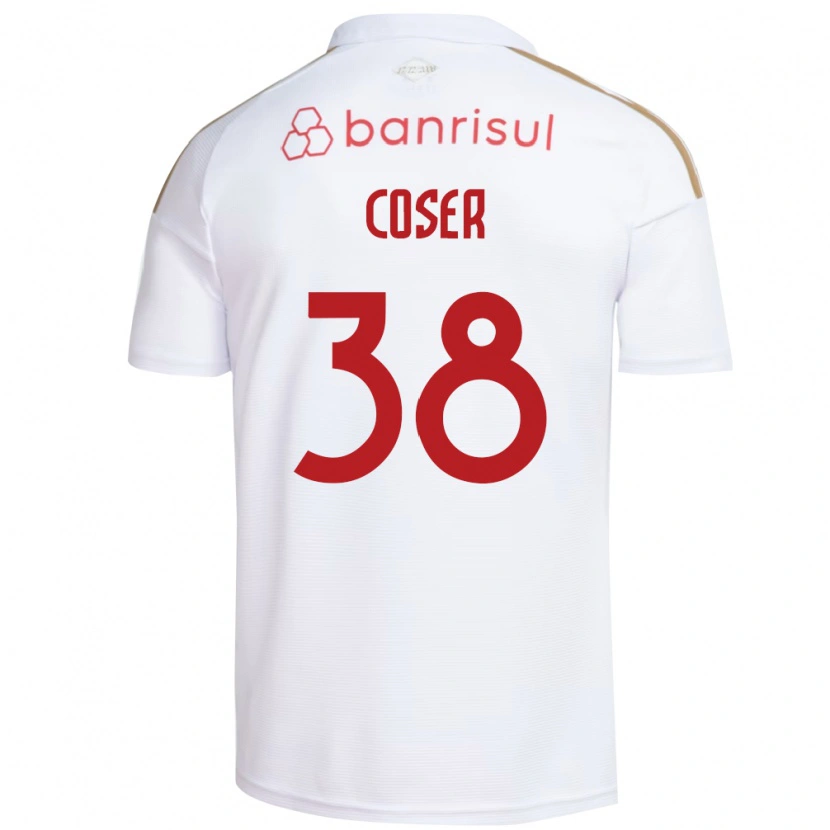 Danxen Dame Diego Coser #38 Hvit Rød Bortetrøye Drakt Trøye 2026/27 Skjorter T-Skjorte