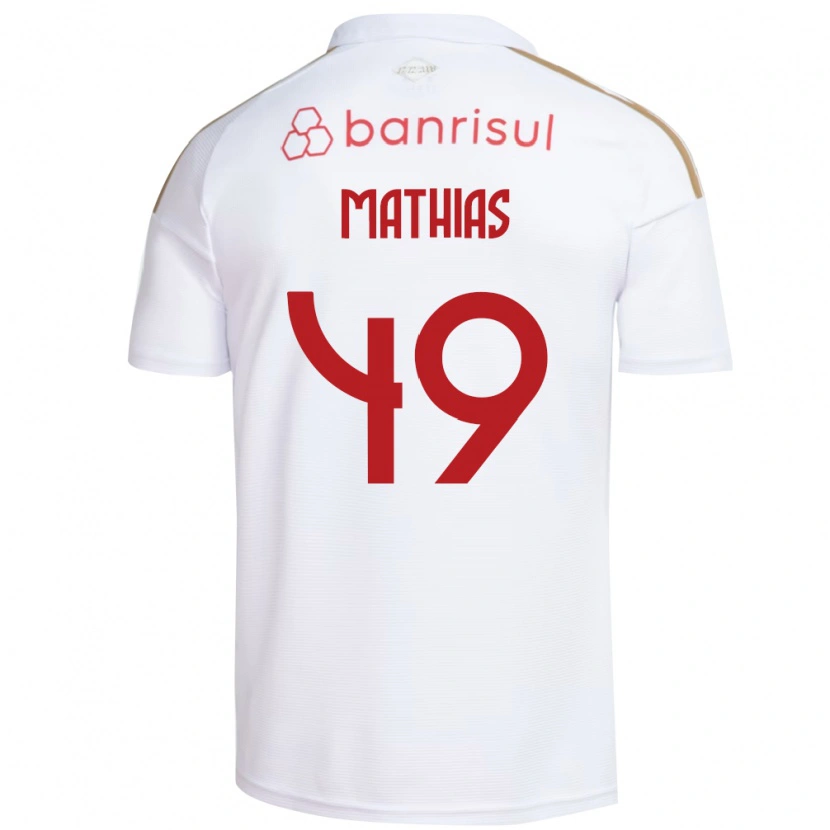 Danxen Dame Ricardo Mathias #49 Hvit Rød Bortetrøye Drakt Trøye 2026/27 Skjorter T-Skjorte