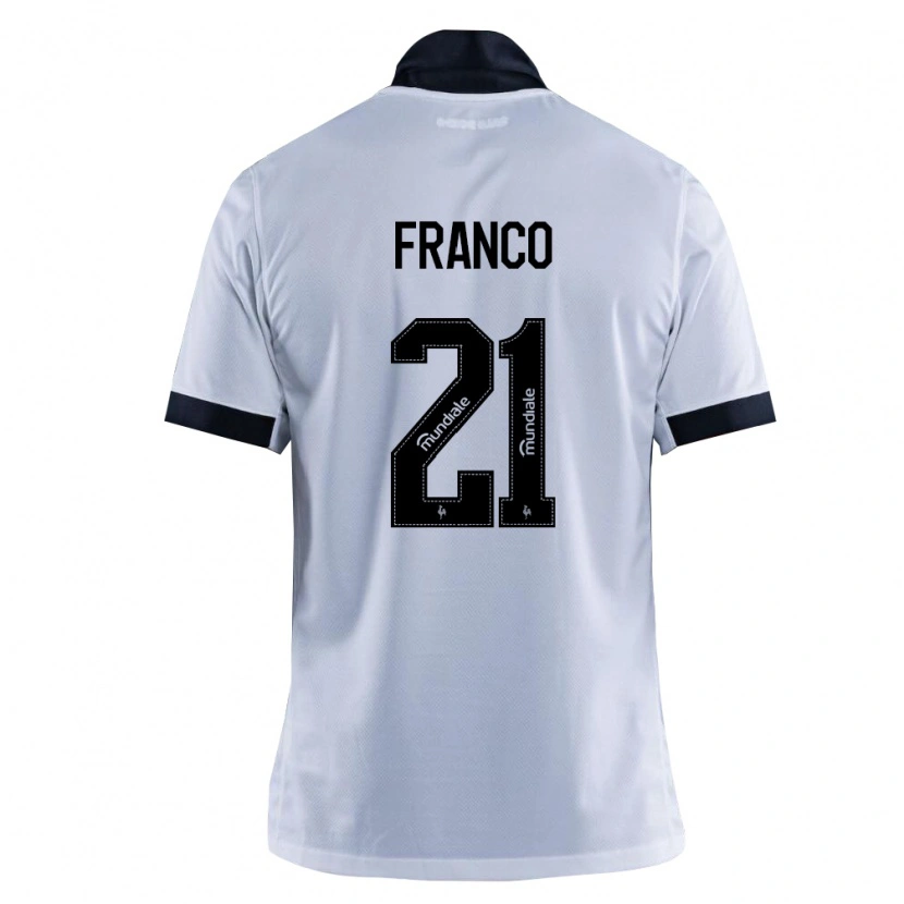 Danxen Dame Alan Franco #21 Svart Hvit Bortetrøye Drakt Trøye 2026/27 Skjorter T-Skjorte