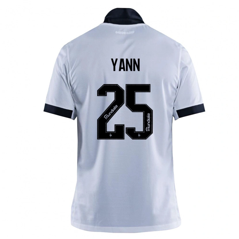 Danxen Dame Yann Neves #25 Svart Hvit Bortetrøye Drakt Trøye 2026/27 Skjorter T-Skjorte