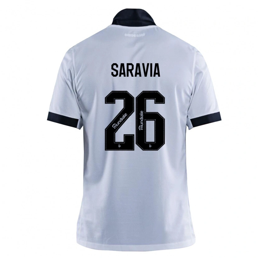 Danxen Dame Renzo Saravia #26 Svart Hvit Bortetrøye Drakt Trøye 2026/27 Skjorter T-Skjorte