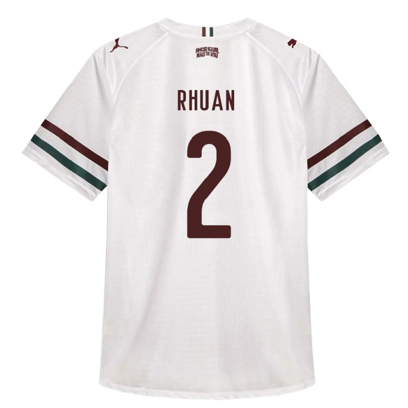 Danxen Dame Rhuan Allan Dourado Ribeiro #2 Hvit Grønn Burgund Bortetrøye Drakt Trøye 2026/27 Skjorter T-Skjorte