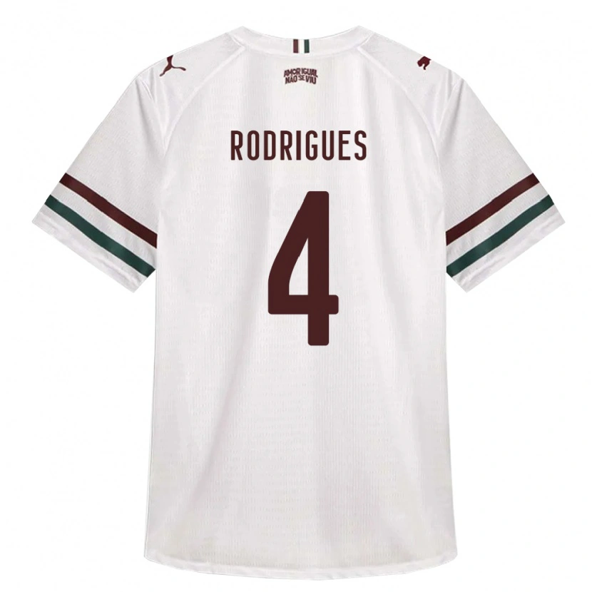 Danxen Dame Nath Rodrigues #4 Hvit Grønn Burgund Bortetrøye Drakt Trøye 2026/27 Skjorter T-Skjorte