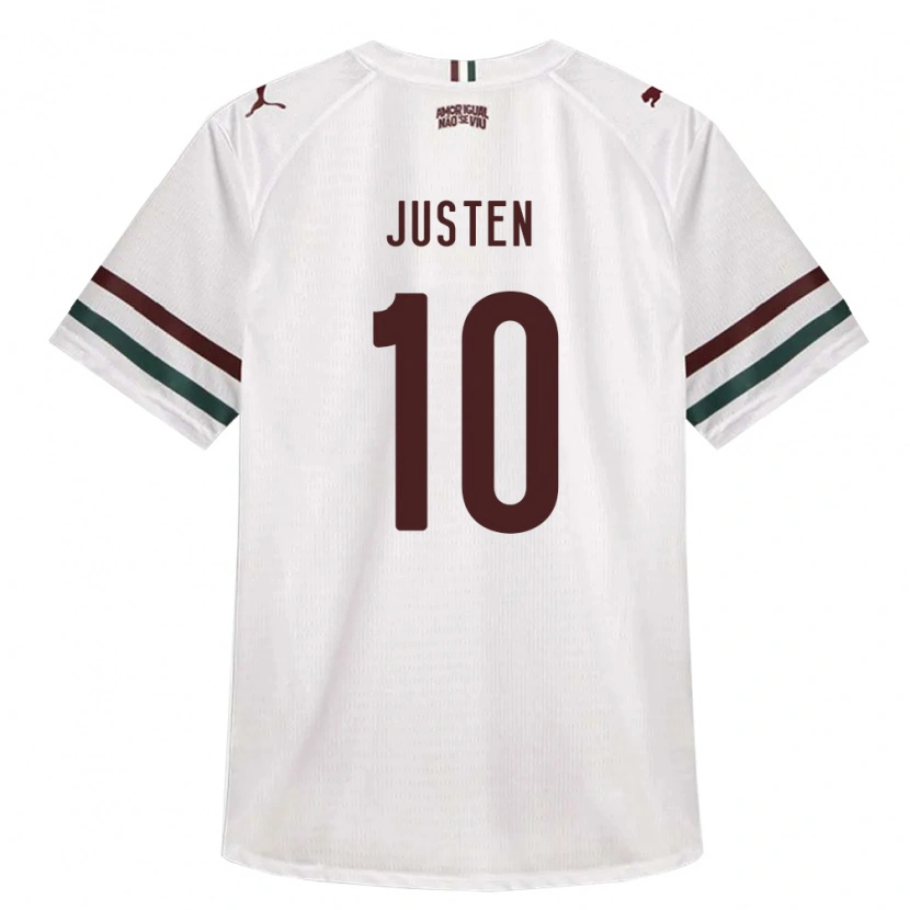 Danxen Dame Gabriel Justen #10 Hvit Grønn Burgund Bortetrøye Drakt Trøye 2026/27 Skjorter T-Skjorte
