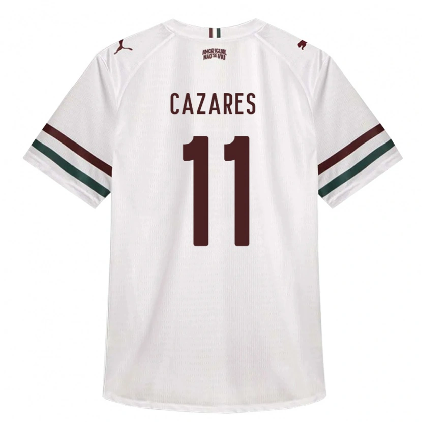 Danxen Dame Juan Cazares #11 Hvit Grønn Burgund Bortetrøye Drakt Trøye 2026/27 Skjorter T-Skjorte