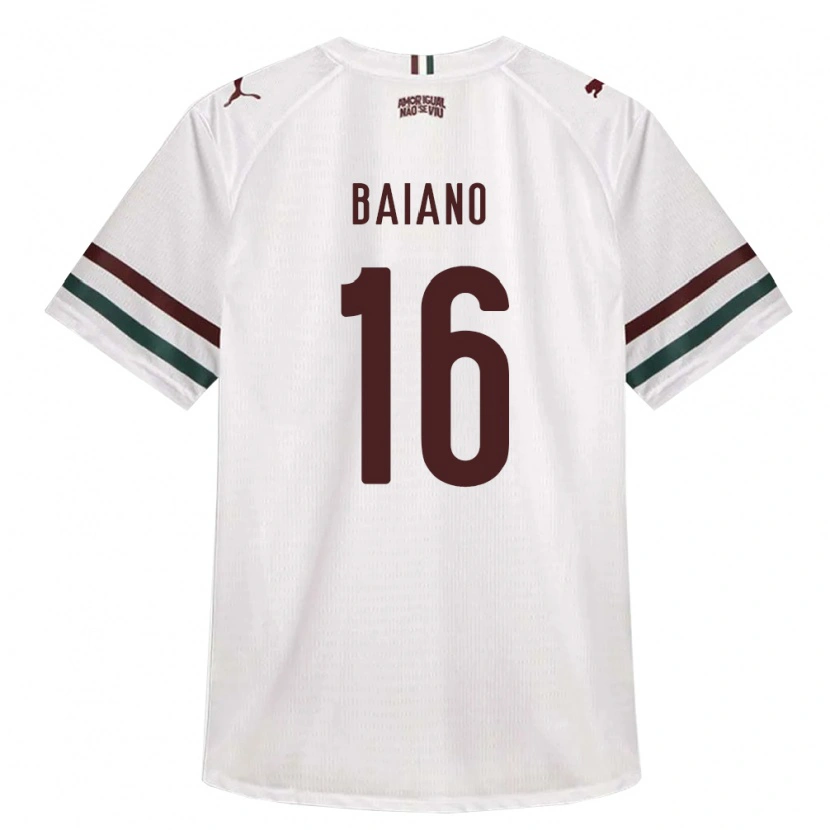Danxen Dame Sérgio Baiano #16 Hvit Grønn Burgund Bortetrøye Drakt Trøye 2026/27 Skjorter T-Skjorte