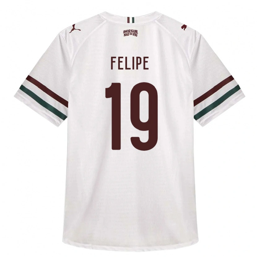 Danxen Dame Felipe Gustavo Araujo Sousa #19 Hvit Grønn Burgund Bortetrøye Drakt Trøye 2026/27 Skjorter T-Skjorte