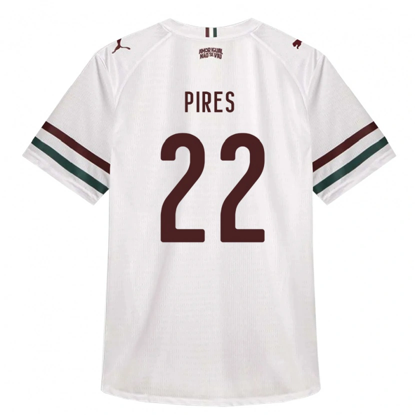 Danxen Dame Gabriel Pires #22 Hvit Grønn Burgund Bortetrøye Drakt Trøye 2026/27 Skjorter T-Skjorte