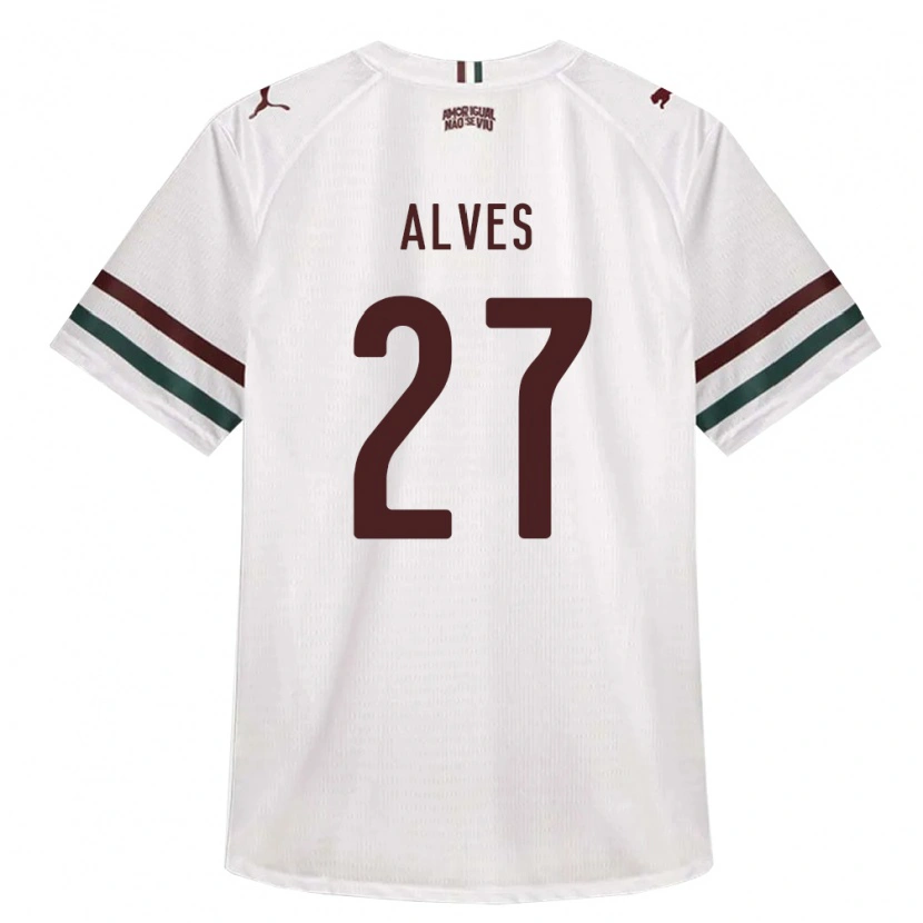 Danxen Dame Felipe Alves #27 Hvit Grønn Burgund Bortetrøye Drakt Trøye 2026/27 Skjorter T-Skjorte