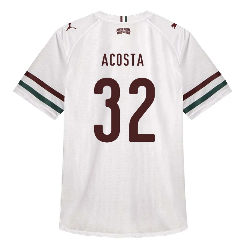 Danxen Dame Luciano Acosta #32 Hvit Grønn Burgund Bortetrøye Drakt Trøye 2026/27 Skjorter T-Skjorte