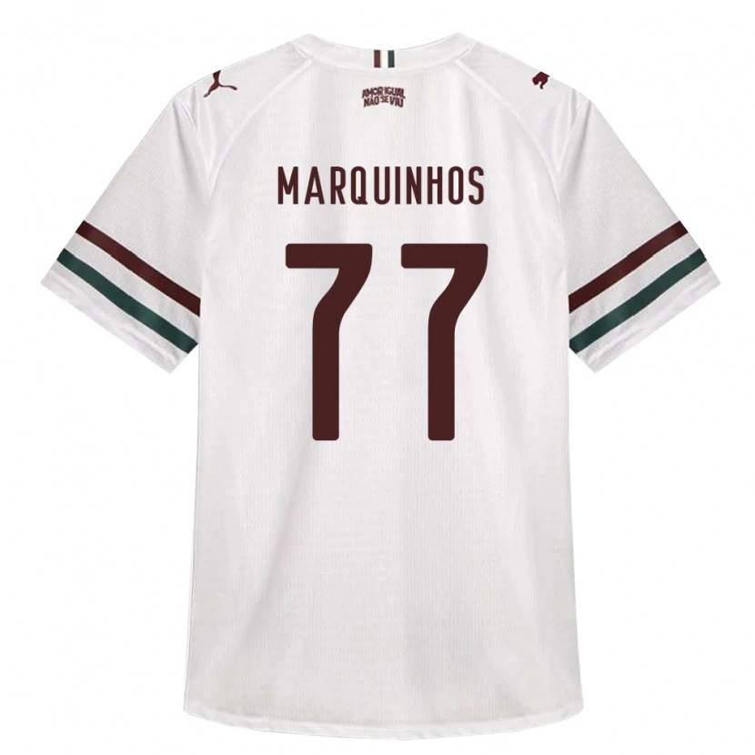 Danxen Dame Marquinhos #77 Hvit Grønn Burgund Bortetrøye Drakt Trøye 2026/27 Skjorter T-Skjorte