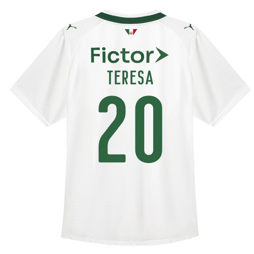 Danxen Dame Felipe Teresa #20 Grønn Hvit Bortetrøye Drakt Trøye 2026/27 Skjorter T-Skjorte