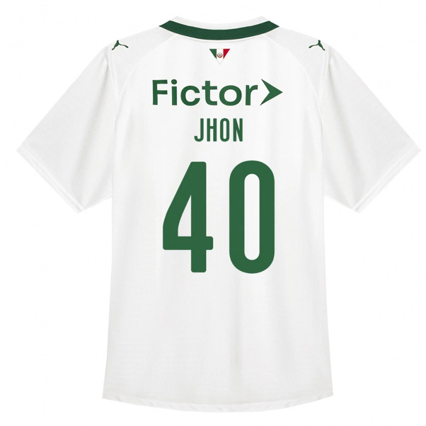 Danxen Dame Jhon Jhon #40 Grønn Hvit Bortetrøye Drakt Trøye 2026/27 Skjorter T-Skjorte