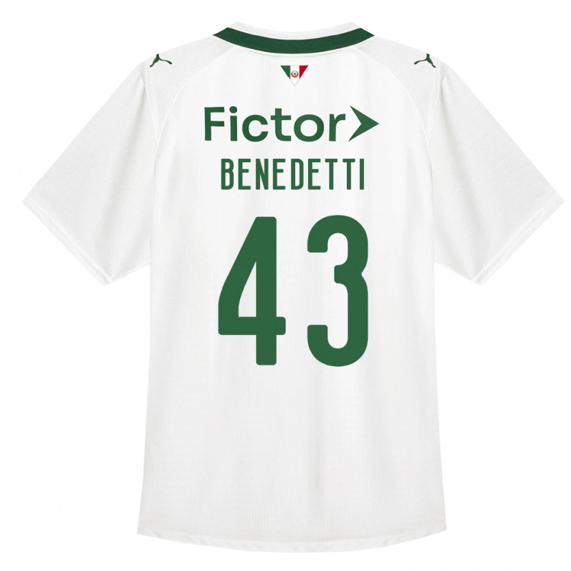 Danxen Dame Luis Benedetti #43 Grønn Hvit Bortetrøye Drakt Trøye 2026/27 Skjorter T-Skjorte
